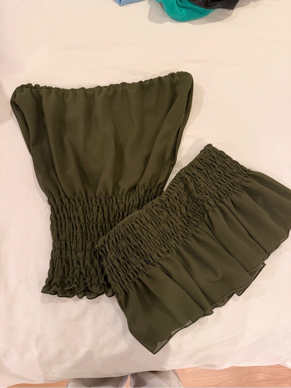 Olive set - skirt and top